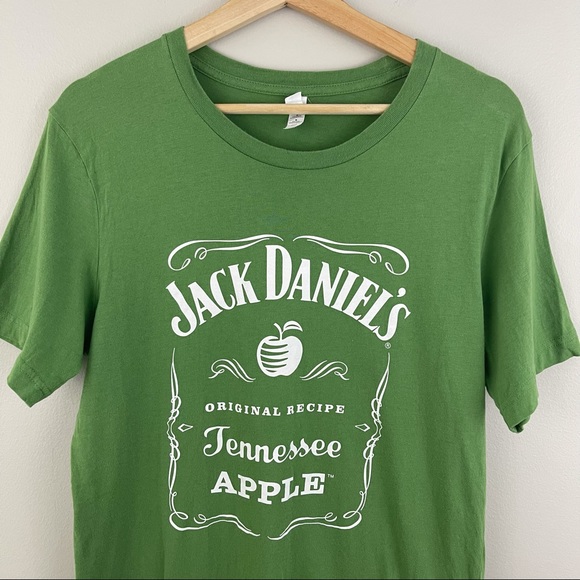 JACK DANIELS Green White Tennessee Apple Graphic Tee - Picture 2 of 7